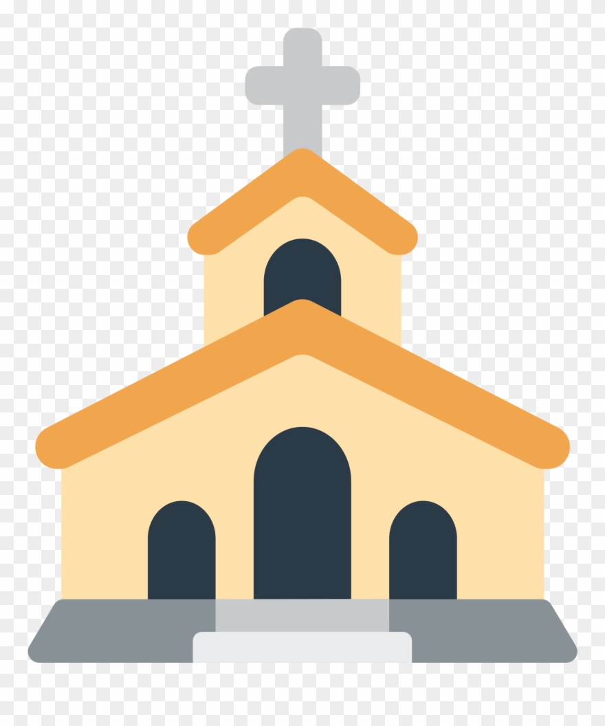Church Open House Clip Art Royalty Free - Church Emoticon - Png Download