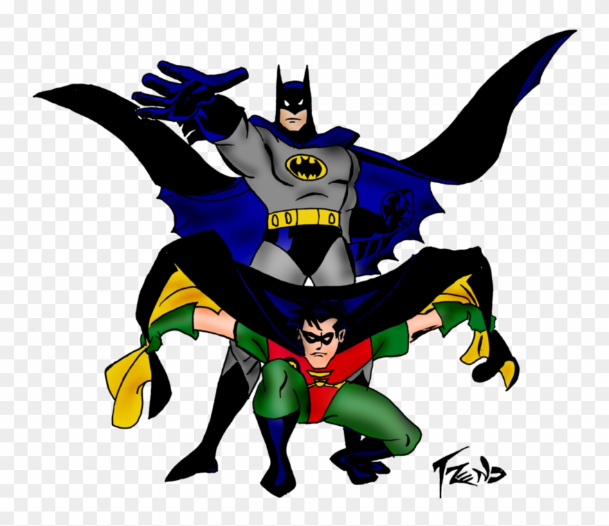 Superhero Robin Clipart Batman Building - Batman And Robin - Png Download