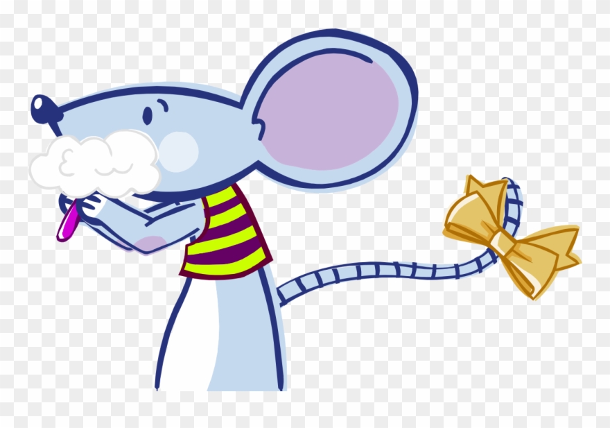 Drawn Mouse Cartoon Clip Art - Drawing - Png Download