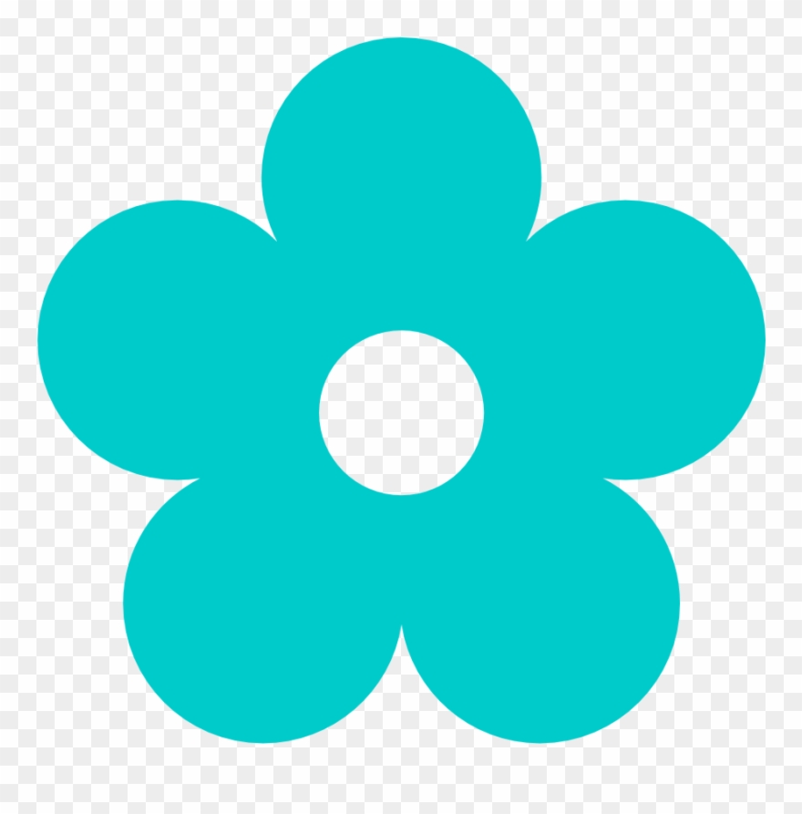 Net » Clip Art » Retro Flower Robin Egg Blue Peace - Peace Flower Clip Art - Png Download