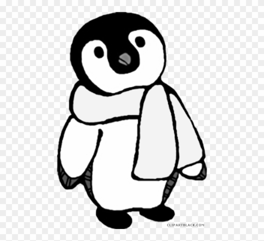 Png Transparent Stock Black And White Penguin Clipart - Black & White Clipart Penguin