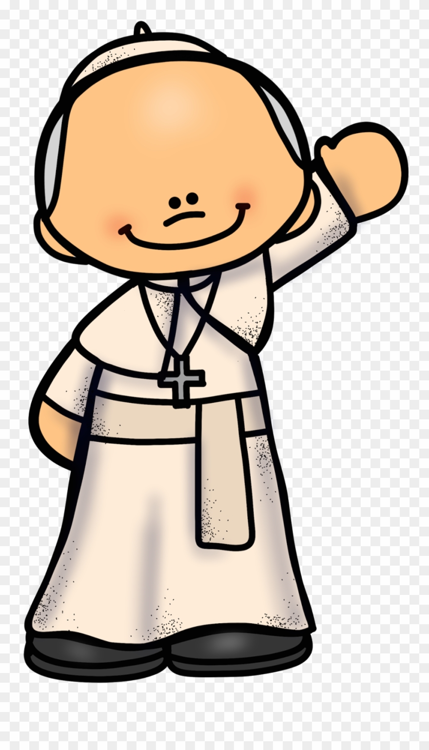 Educlips Design Free Pope Graphic Melonheadz Pinterest - Pope Clipart - Png Download