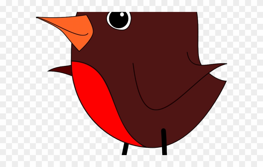 Robin Clipart Black And White - Robin Bird Clip Art - Png Download