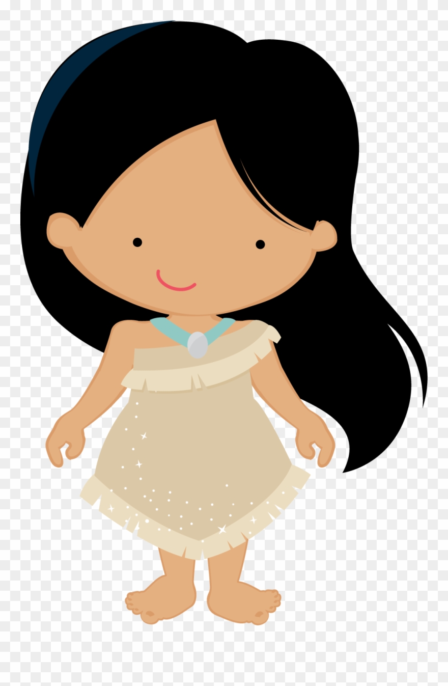 Princess Pocahontas, Disney Princess Babies, Baby Princess, - Princesas Animadas Png Clipart