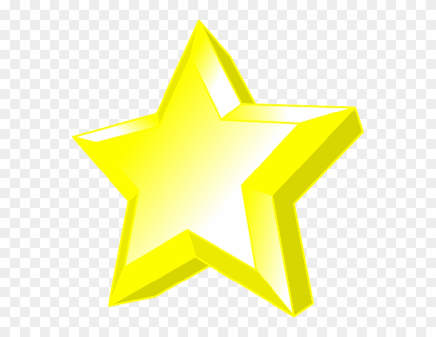 3d Star Clip Art - Clip Art 3d Star - Png Download
