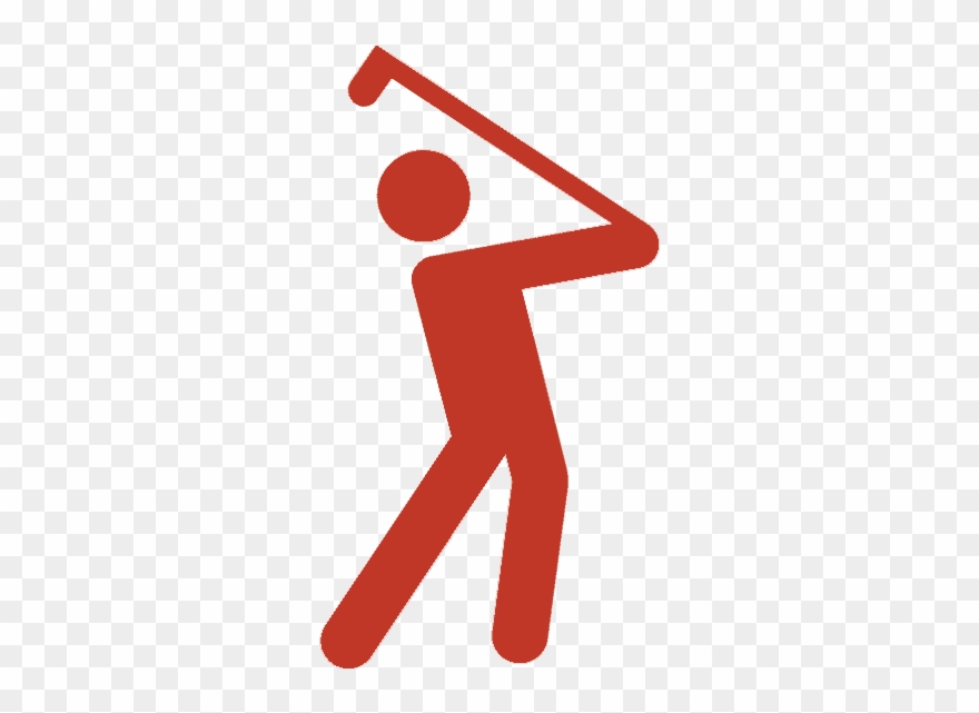 Golf Course Clipart Lady Golf - Golf Sign - Png Download