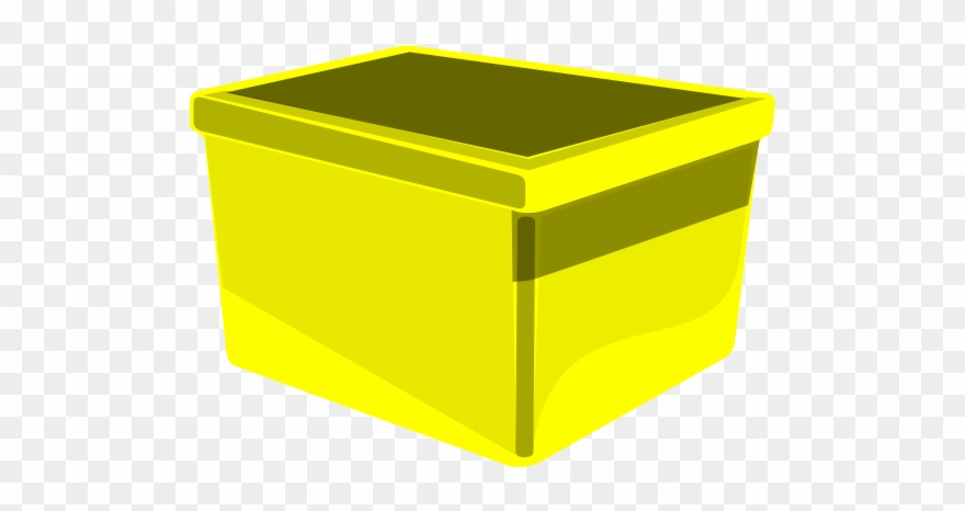 Yellow Bin Clipart - Png Download