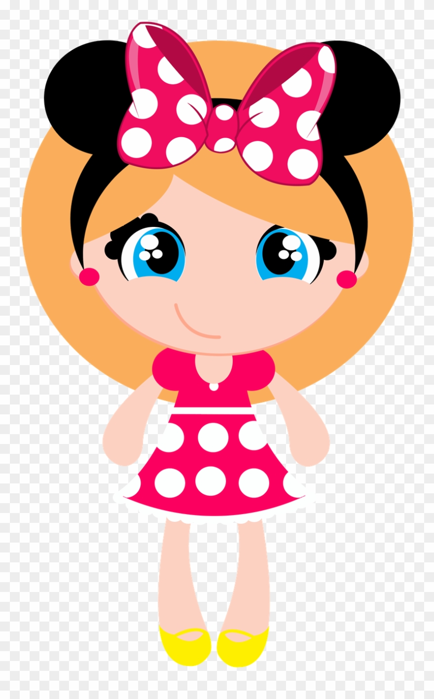 Http - //deia2013 - Minus - Com/mrx9u74hvidf2 Disney - Boneca Com Laço Vetor Clipart