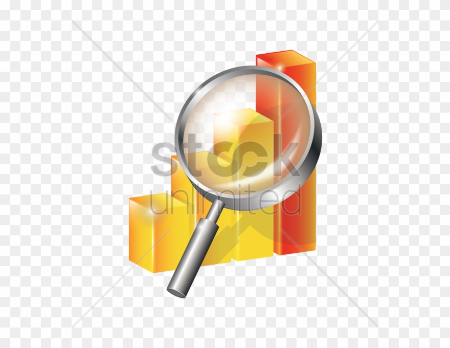 Graph Clipart Magnifying Glass - Magnifying Glass - Png Download
