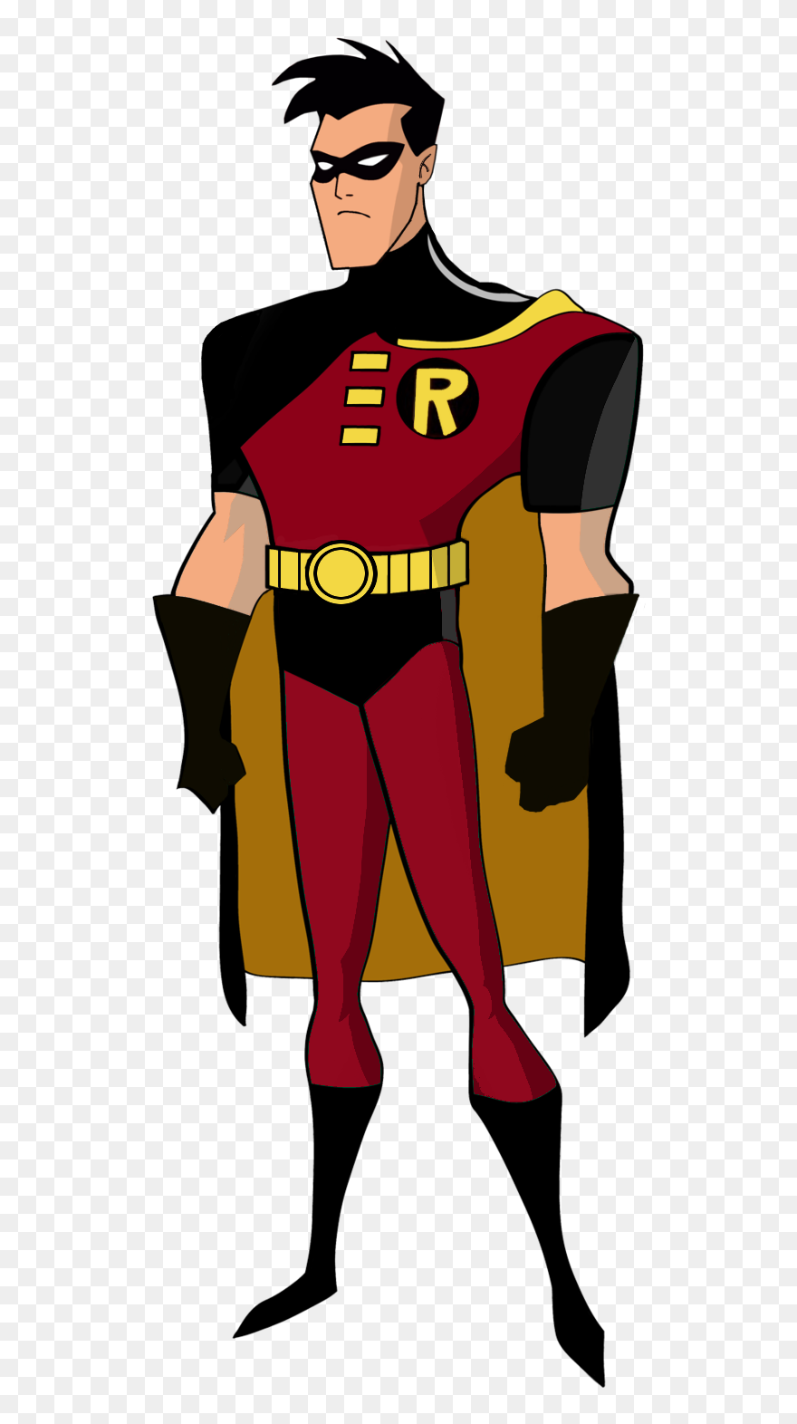 Clip Black And White Stock Batman Robin Clipart - New Batman Adventures Robin - Png Download