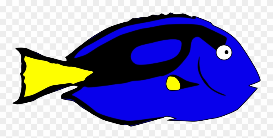 Clip Art Cool Dory Clip Art Dory Clip Art - Blue Hepatus Tang Fish Shower Curtain - Png Download