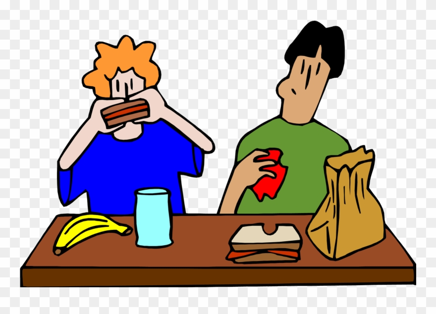 School Cafeteria Worker Clipart - Students In Cafeteria Clipart - Png Download
