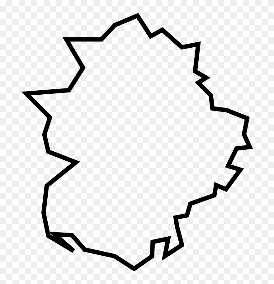 Free Vector Extremadura Clip Art - Mapa Extremadura Vector - Png Download