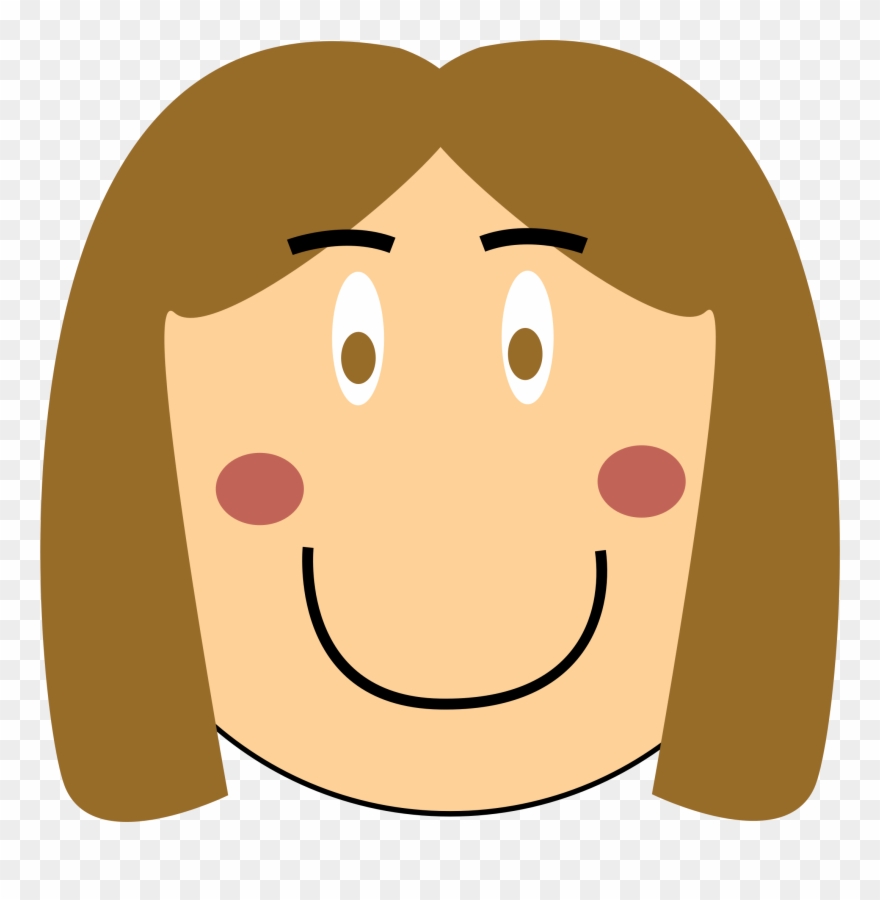 Big Image - Girl Face Clipart - Png Download