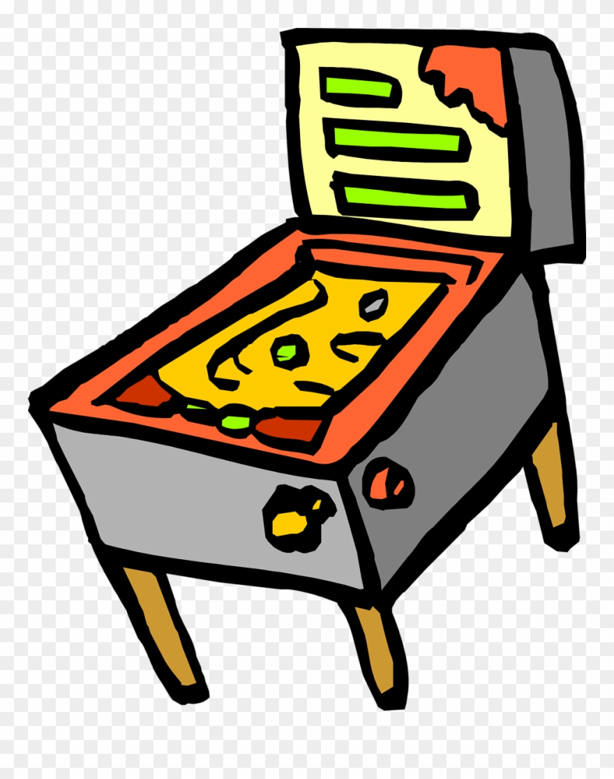 Arcade Drawing Clipart Clip Pinball Machine Clip Art Png Download 113735 Pinclipart