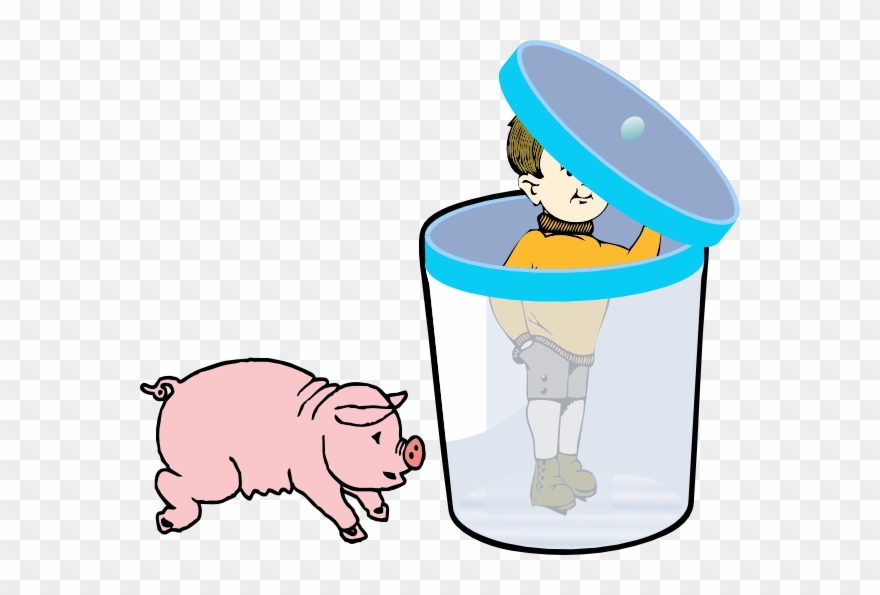 Custom Cartoon Pig Throw Blanket Clipart