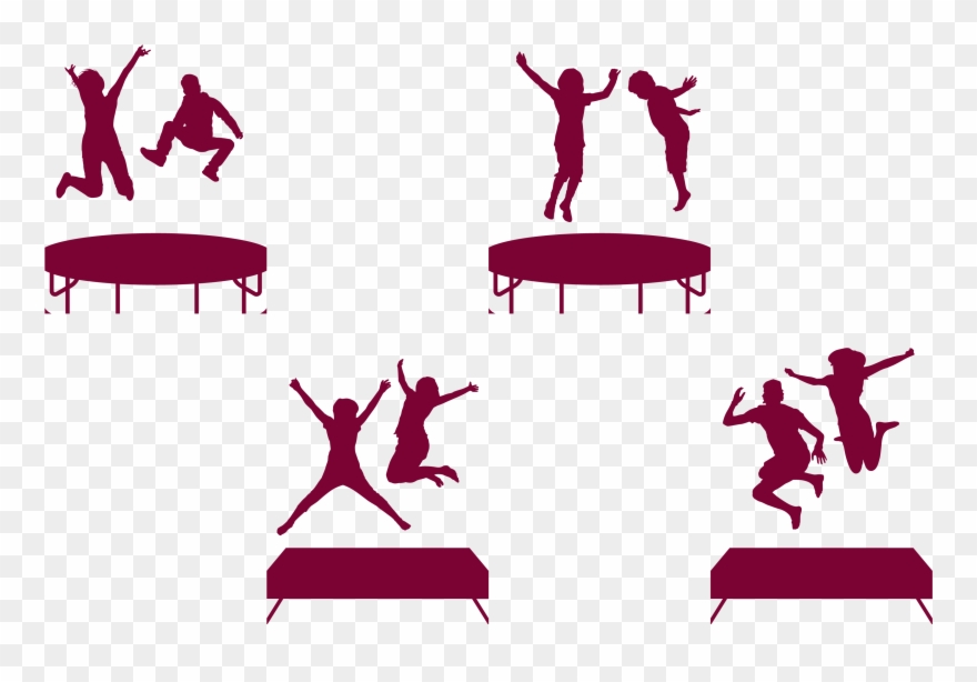 Jukebox Clipart Table - Прыжки На Батуте Рисунок - Png Download