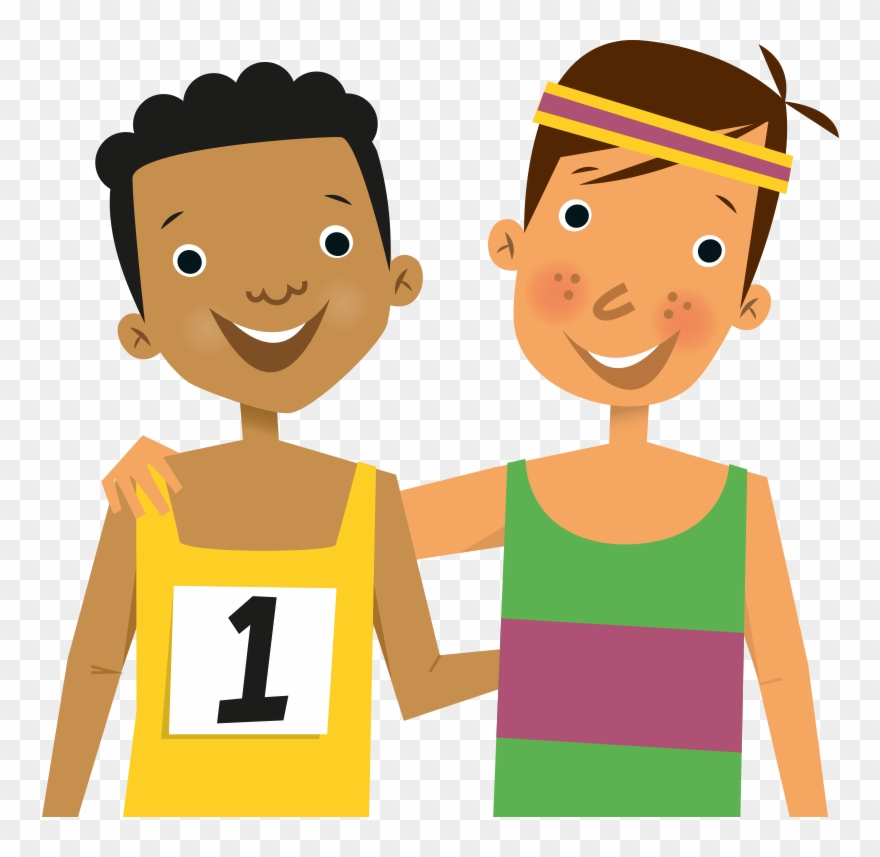 Friendly Clipart Happy Together - Friendly Boy Clipart - Png Download