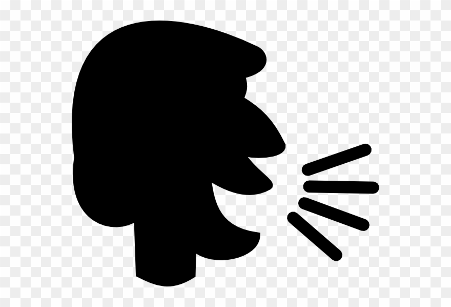 Speaking Cliparts - Person Speaking Clipart - Png Download