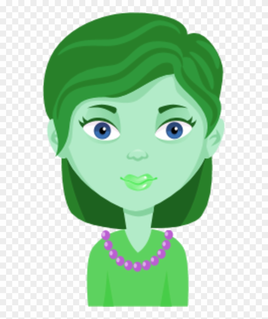 Female Woman Cartoon Avatar - Simple Vector Art Inkscape Tutorial Clipart