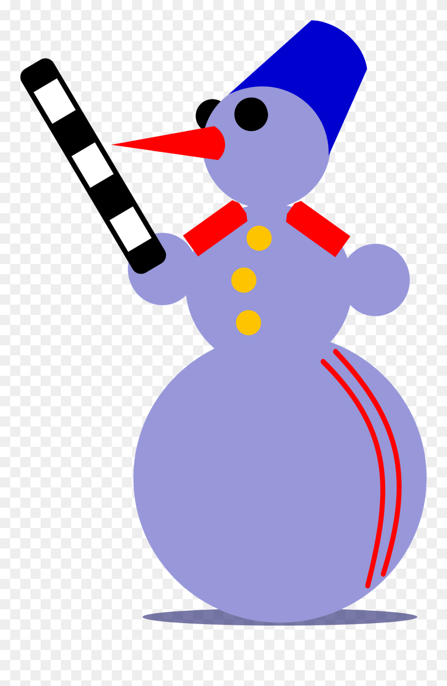 How To Set Use Snowman Traffic Cop Clipart - Clip Art - Png Download
