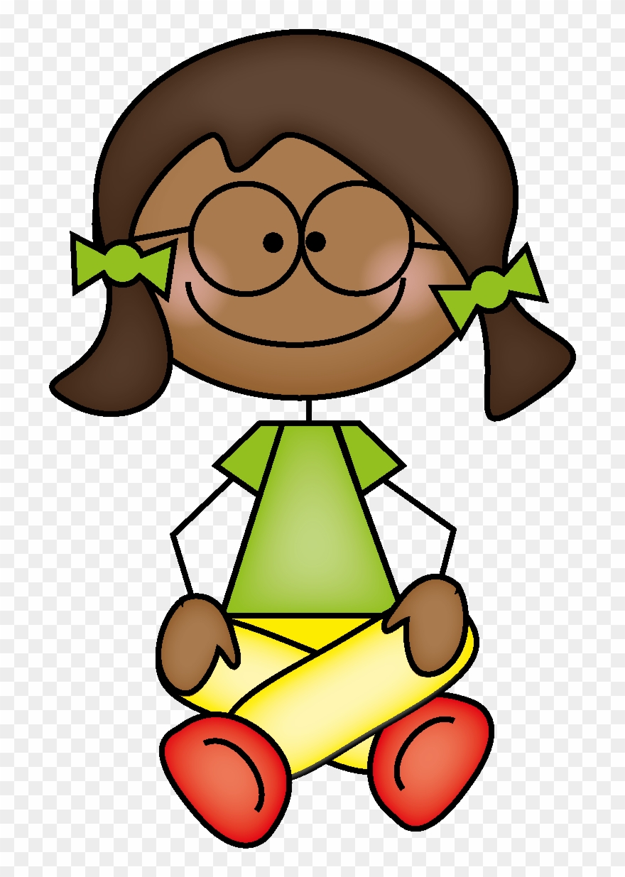 Clipart Of Girl Sitting Crisscross - Sit Criss Cross Clip Art - Png Download