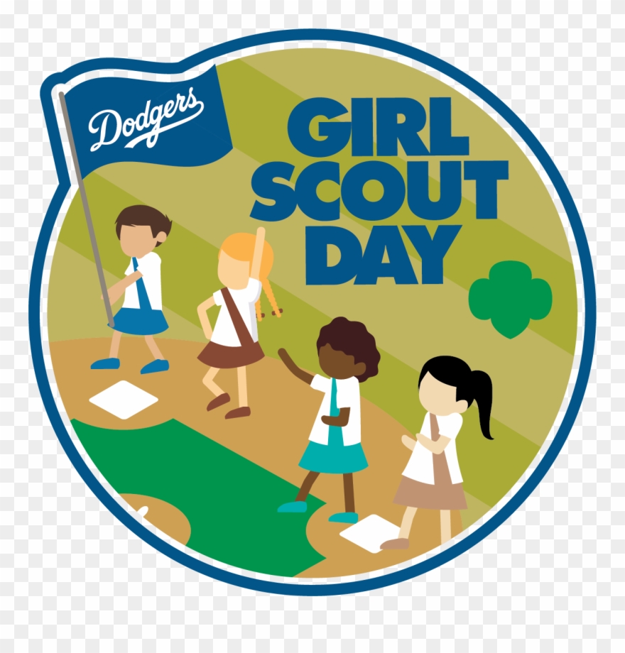 A Girls Scout Day Patch Will Be Offered When The Dodgers - Los Angeles Dodgers Clipart