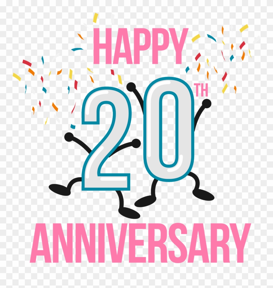 Birthday Anniversary Clip Art - 20 Anniversary Clip Art - Png Download