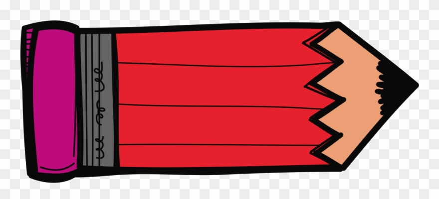 Cafeteria Clipart School Timing - Red Pencil Clip Art - Png Download