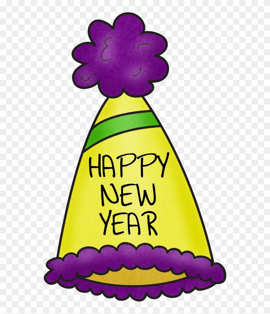 Back To School In The New Year- First Five - New Years Party Hats Clip Art - Png Download