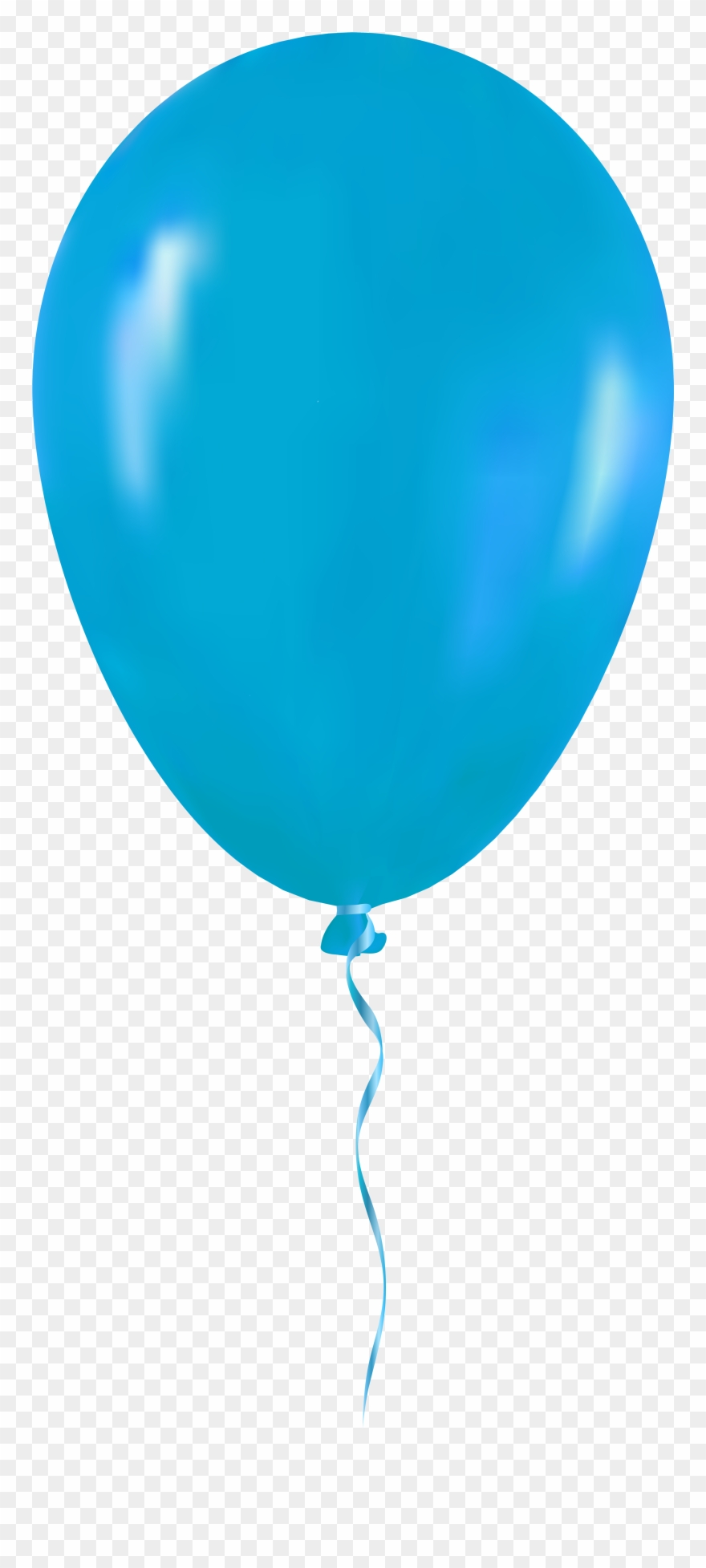 Light Blue Balloon Png Clip Art - Single Balloon Transparent Png