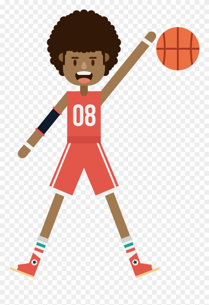 Basketball Player Athlete Basketball Court - Basquetbol Dibujo Png Clipart