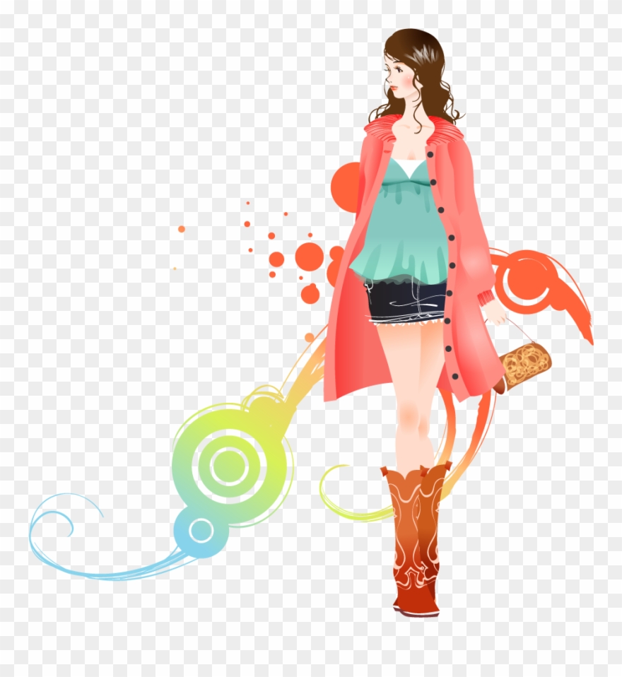 Download Fashion Girl Background Clip Art Transparent - Fashion Design Background Png