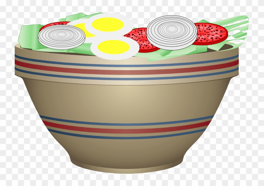 Salad Free To Use Clip Art - Clipart Of Salad Bowls - Png Download
