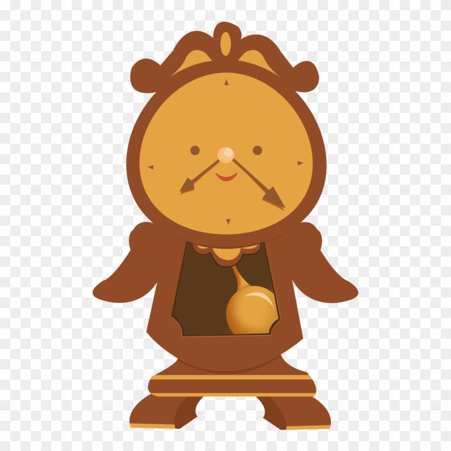 Kammy Troquinhas - Desenho Relogio A Bela E A Fera Clipart