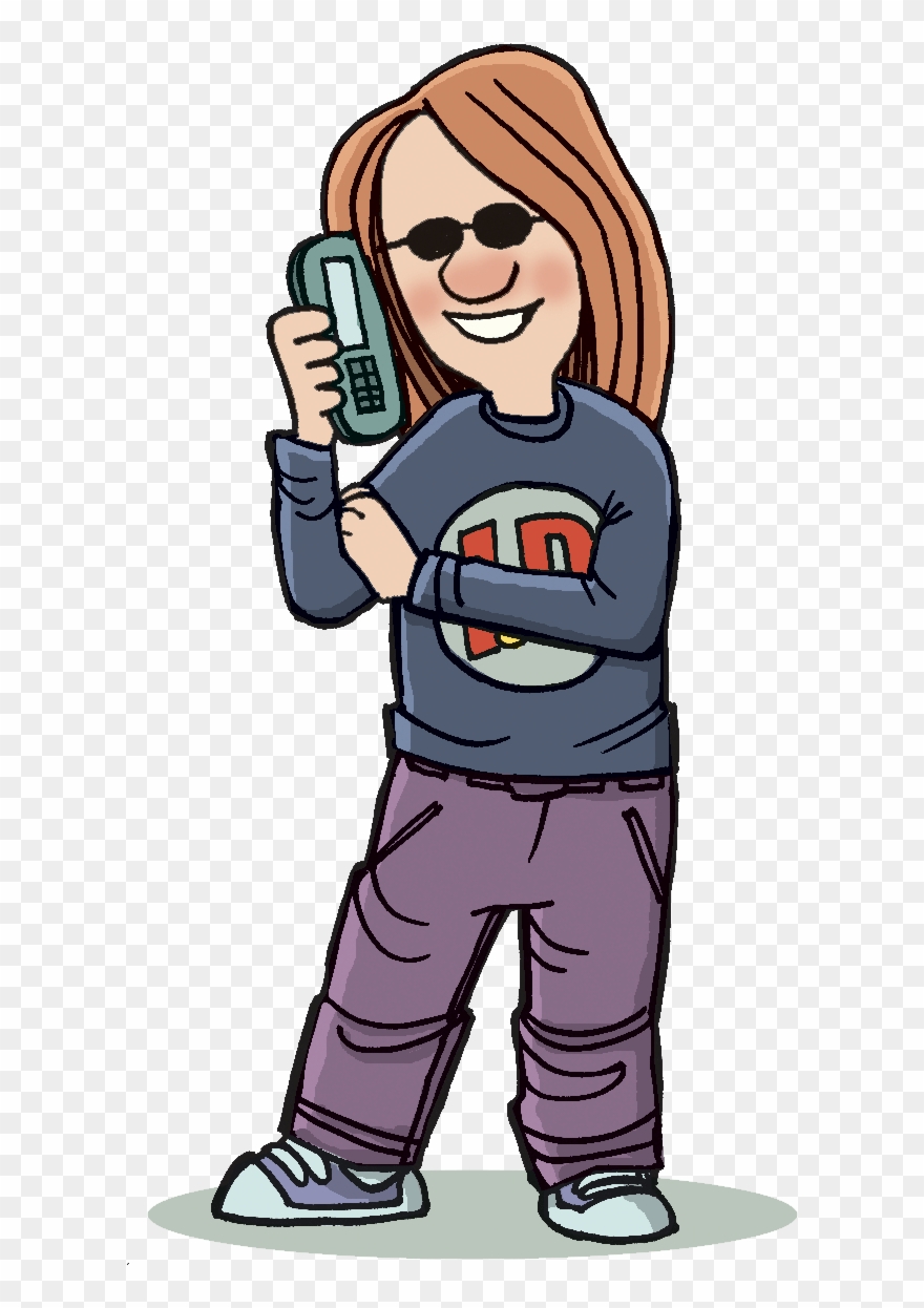 Girl Talking On The Phone Clipart - Mobile Phone - Png Download