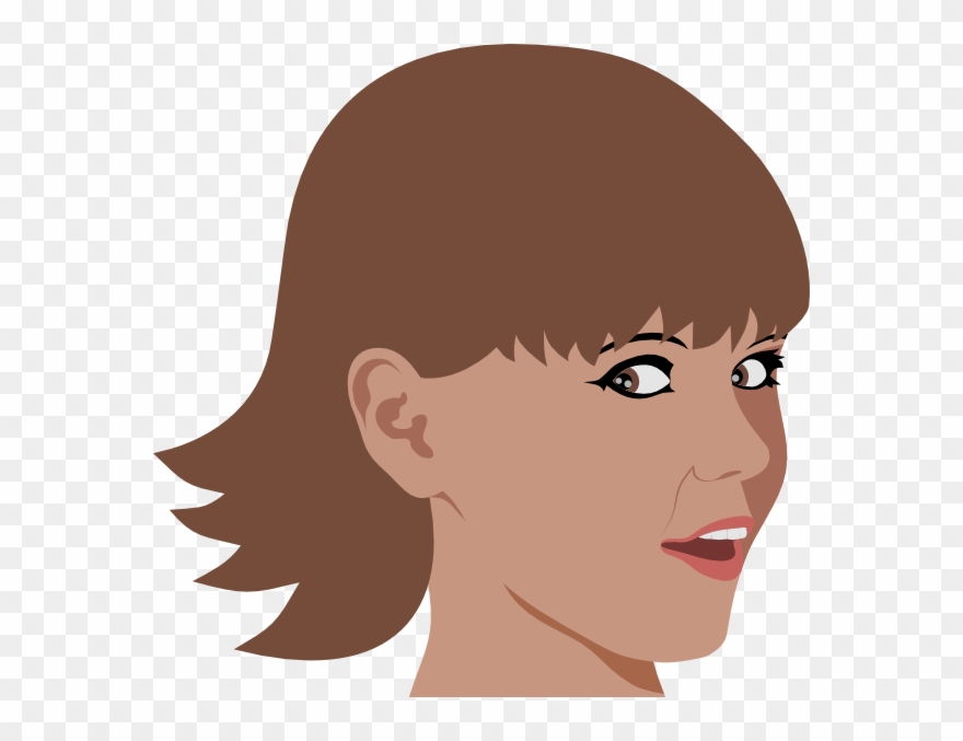 Short Hair Clipart Girl With Short Hair Clip Art At - Woman With Short Hair Clipart - Png Download