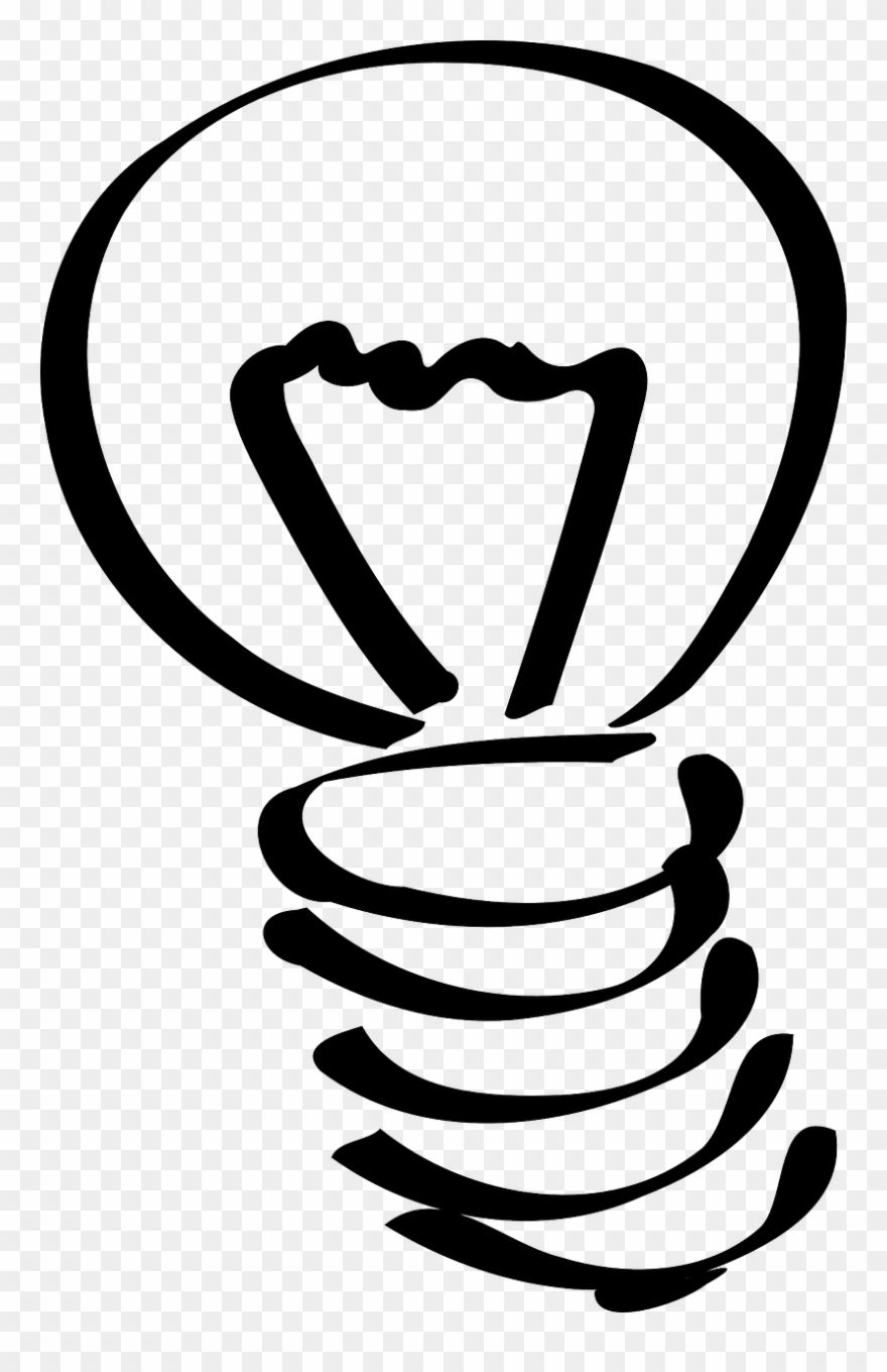 Lightbulb Light Bulb Clip Art 3 Image Clipartix - Light Bulb Sketch - Png Download