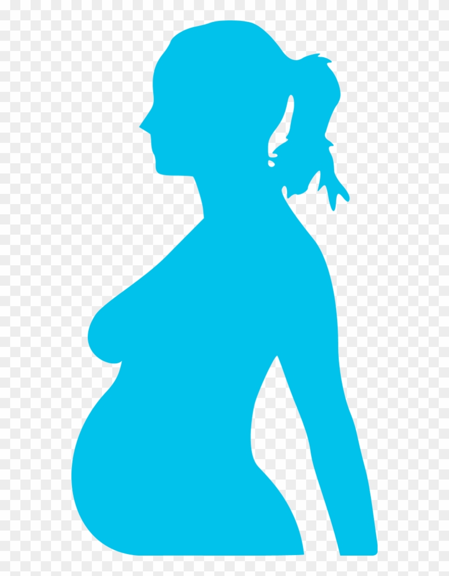 Pregnancy Silhouet - Pregnant Clip Art - Png Download
