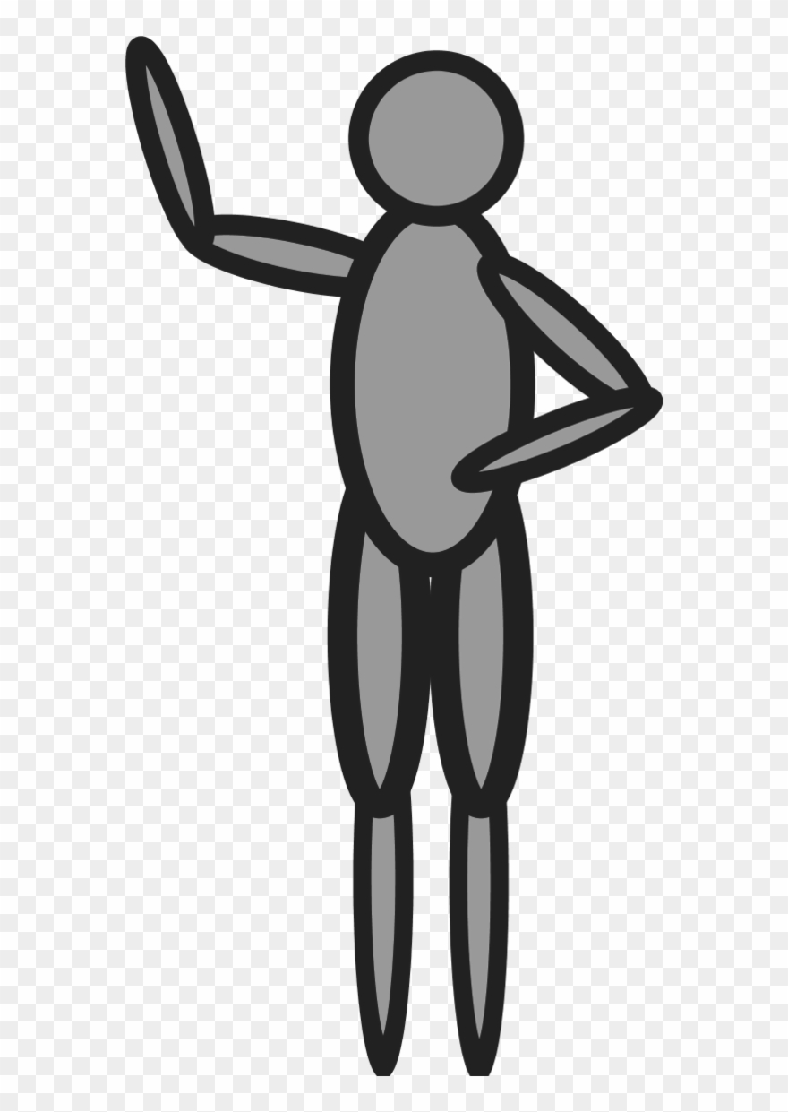 Doll Person Figure Waving Hand - Person Clip Art - Png Download