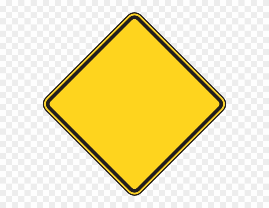 Blank Yellow Construction Sign Clipart
