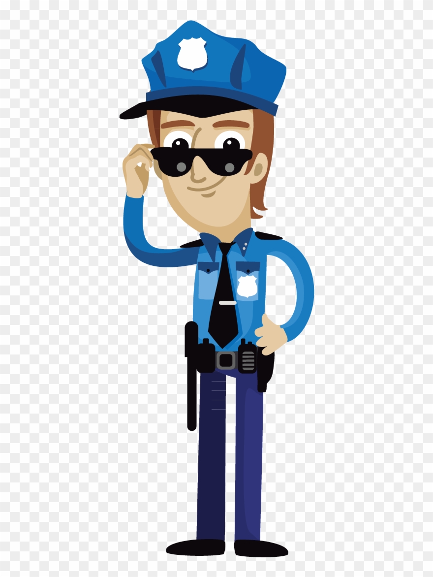 Cartoon Police Officer Clip Art Uncle Transprent - Police Officer Clipart Png Transparent Png