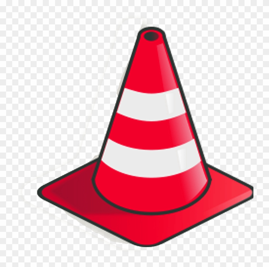 Caution - Clip Art Traffic Cone - Png Download