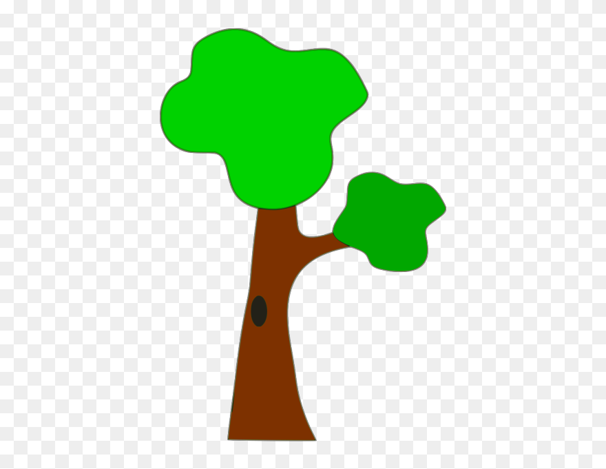 Tree Bird Nest Download - Tree With One Branch Clipart - Png Download