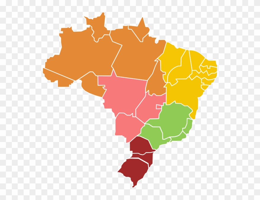 Brazil Map Vector Free Download Clipart