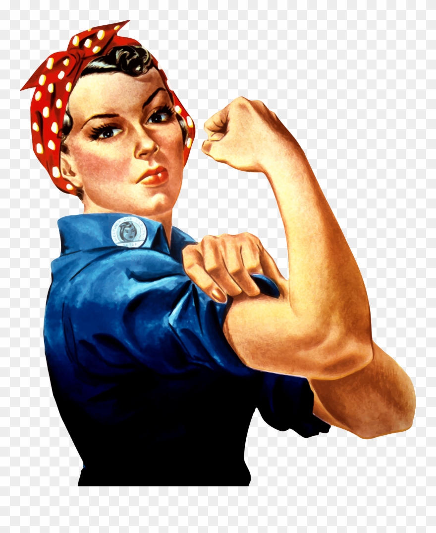 Rosie The Riveter Clipart - Png Download