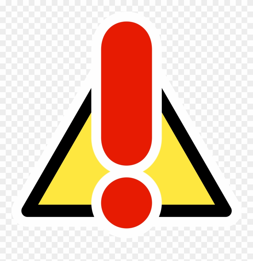 Caution Sign Clip Art Warning - Critical Clipart - Png Download