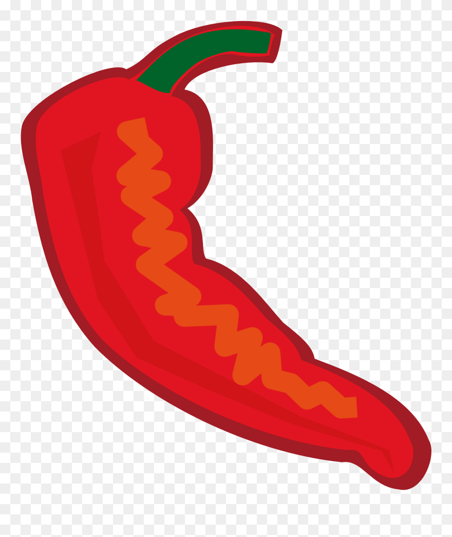 Chili Pepper Cartoon Clipart - Hot Pepper Clipart Transparent - Png Download