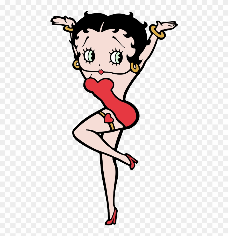 Betty Boop Pin-up Pose - Betty Boop Character Hd Clipart