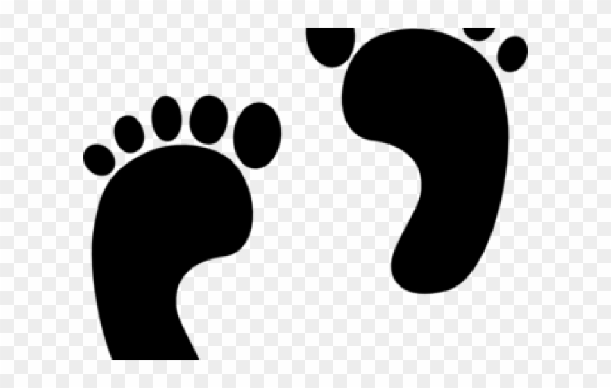 Claw Scratch Clipart Clip Art - Blue Baby Foot Print - Png Download